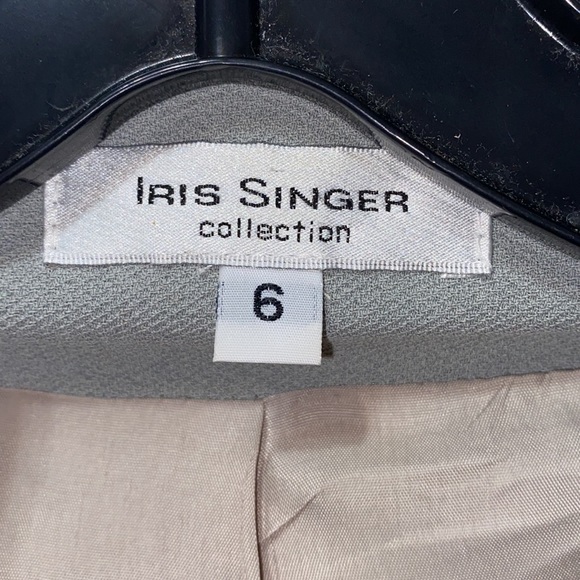 IRIS SINGER 6-BUTTON BLAZER MINT GREEN SKIRT SUIT SZ 6 JKT/SZ 8 SKIRT - Picture 6 of 16